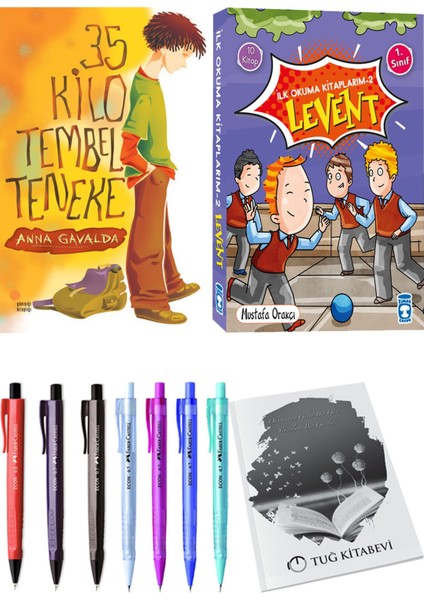 İlk Okuma Kitaplarım 2 Levent 10 Kitap ve 35 Kilo Tembel Teneke 2li Set