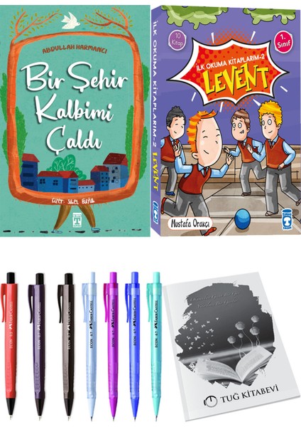 İlk Okuma Kitaplarım 2 Levent 10 Kitap ve Bir Şehir Kalbimi Çaldı 2li Set