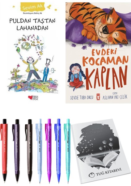 Evdeki Kocaman Kaplan ve Puldan Taştan Lahanadan 2li Set