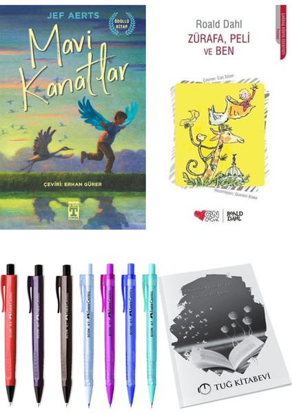 Zürafa, Peli ve Ben ve Mavi Kanatlar 2li Set