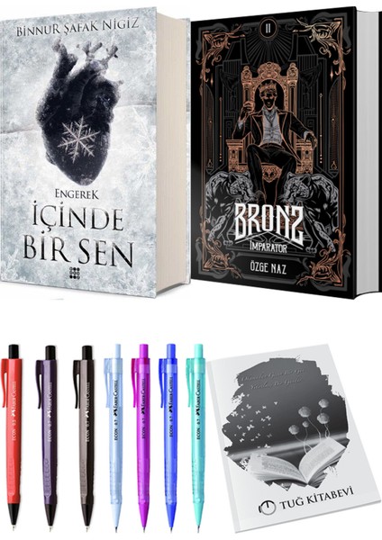 Bronz 2 Imparator Ciltli ve Içinde Bir Sen 1 Engerek Ciltli Binnur Şafak Nigiz 2li Set