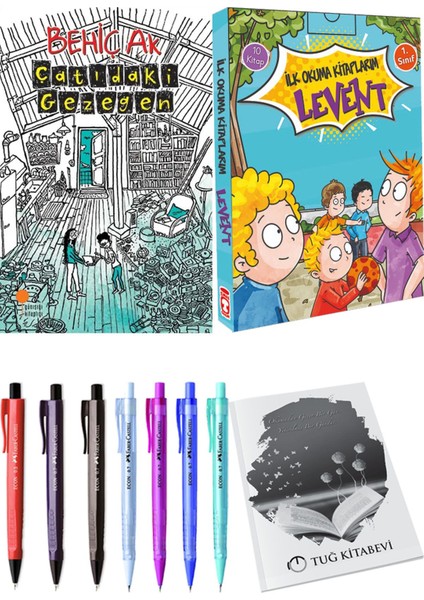 İlk Okuma Kitaplarım Levent 1 10 Kitap ve Çatıdaki Gezegen 2li Set