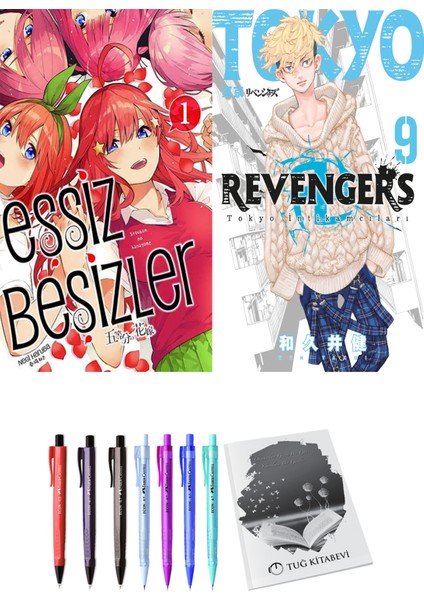 Eşsiz Beşizler 1 ve Tokyo Revengers 9 2li Set