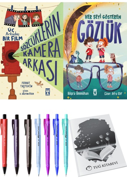 Her Şeyi Gösteren Gözlük ve Sözcüklerin Kamera Arkası 2li Set