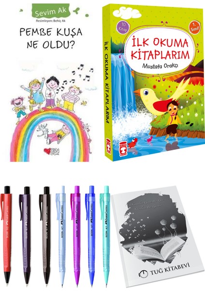 İlk Okuma Kitaplarım 10 Kitap ve Pembe Kuşa Ne Oldu? 2li Set