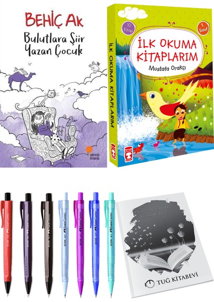 İlk Okuma Kitaplarım 10 Kitap ve Bulutlara Şiir Yazan Çocuk 2li Set