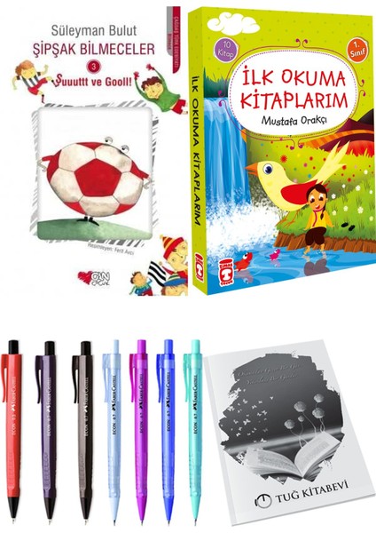 İlk Okuma Kitaplarım 10 Kitap ve Şipşak Bilmeceler 3 2li Set