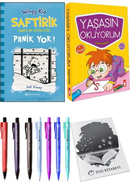 Yaşasın Okuyorum 10 Kitap ve Saftirik 6 Panik Yok! 2li Set