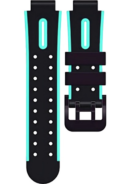 15MM Akıllı Çocuk Saatleri ile Uyumlu Çift Renk Şık Silikon Kordon Kayış - FC888