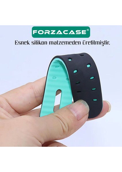 15MM Akıllı Çocuk Saatleri ile Uyumlu Çift Renk Şık Silikon Kordon Kayış - FC888 modelleri