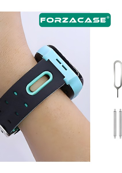 15MM Akıllı Çocuk Saatleri ile Uyumlu Çift Renk Şık Silikon Kordon Kayış - FC888 fırsatları