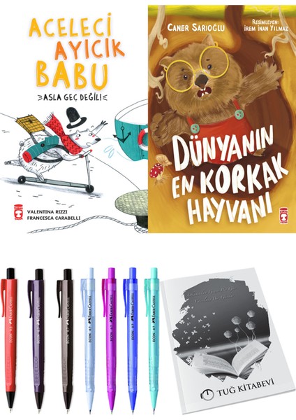 Dünyanın En Korkak Hayvanı ve Aceleci Ayıcık Babu Asla Geç Değil 2li Set