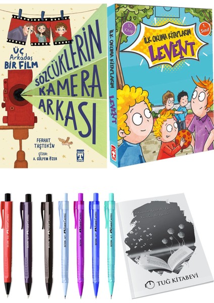 İlk Okuma Kitaplarım Levent 1 10 Kitap ve Sözcüklerin Kamera Arkası 2li Set