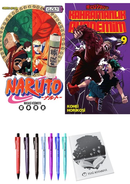 Naruto 15 ve Kahramanlık Akademim 9 2li Set
