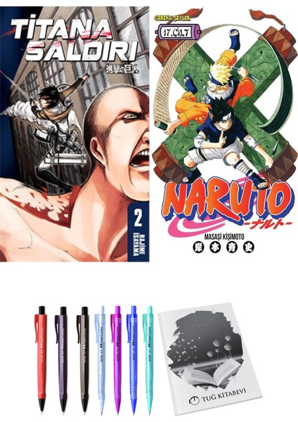 Titana Saldırı 2 ve Naruto 17 2li Set
