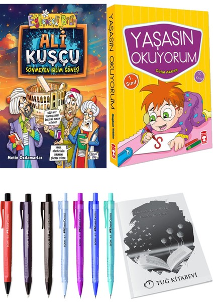Yaşasın Okuyorum 10 Kitap ve Ali Kuşçu Sönmeyen Bilim Güneşi 2li Set