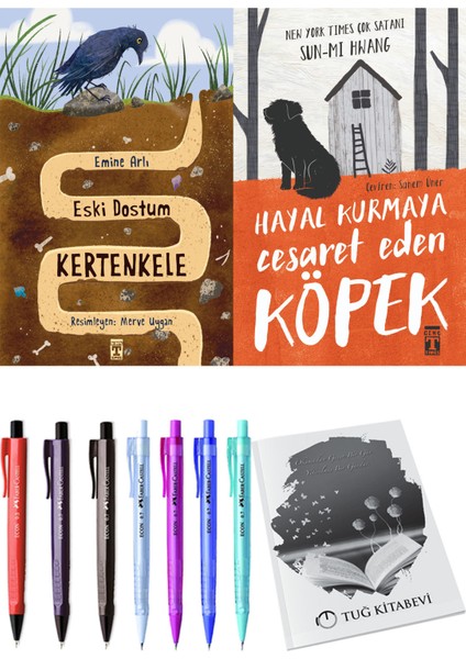 Hayal Kurmaya Cesaret Eden Köpek ve Eski Dostum Kertenkele 2li Set