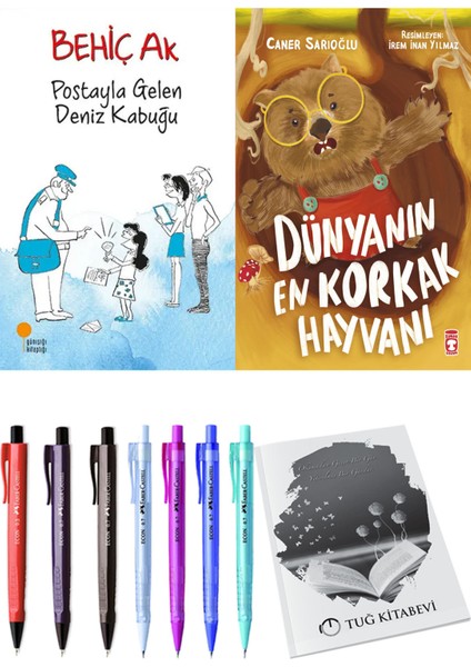 Dünyanın En Korkak Hayvanı ve Postayla Gelen Deniz Kabuğu 2li Set