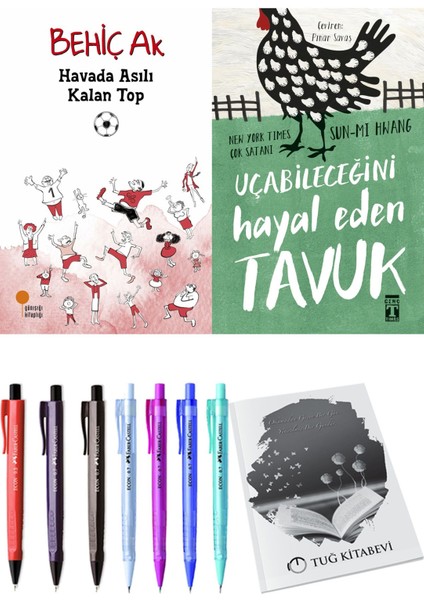 Uçabileceğini Hayal Eden Tavuk ve Havada Asılı Kalan Top 2li Set
