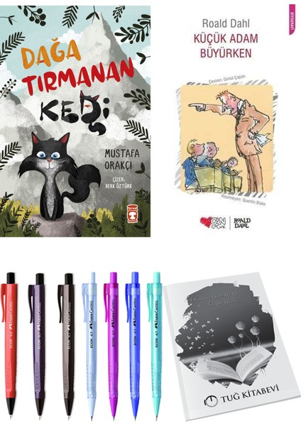 Küçük Adam Büyürken ve Dağa Tırmanan Kedi 2li Set