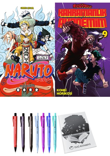 Naruto 5 ve Kahramanlık Akademim 9 2li Set