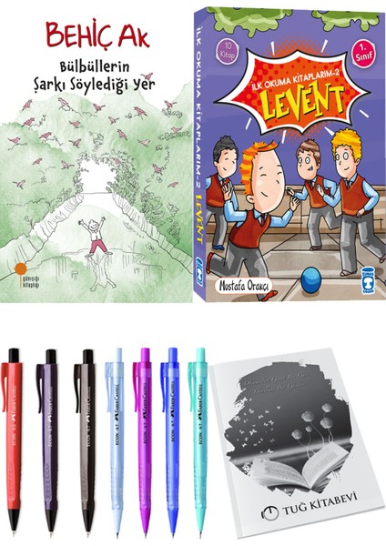 İlk Okuma Kitaplarım 2 Levent 10 Kitap ve Bülbüllerin Şarkı Söylediği Yer 2li Set