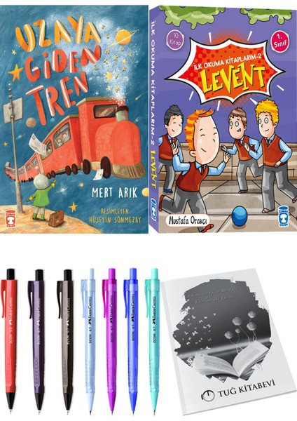 İlk Okuma Kitaplarım 2 Levent 10 Kitap ve Uzaya Giden Tren 2li Set