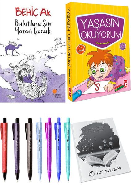 Yaşasın Okuyorum 10 Kitap ve Bulutlara Şiir Yazan Çocuk 2li Set