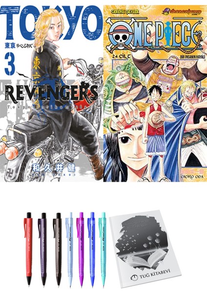 Tokyo Revengers 3 ve One Piece 24 2li Set