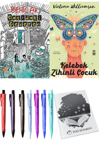 Kelebek Zihinli Çocuk ve Çatıdaki Gezegen 2li Set