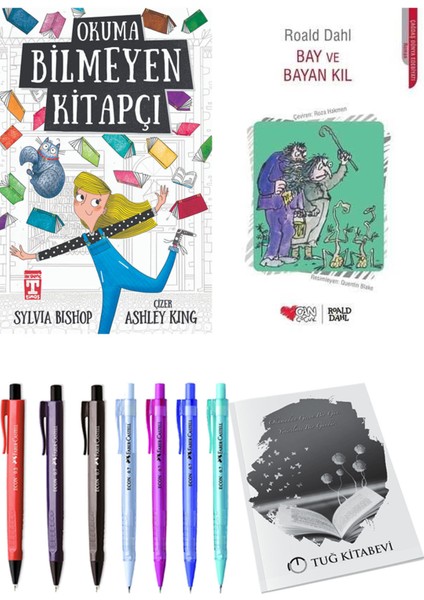 Bay ve Bayan Kıl ve Okuma Bilmeyen Kitapçı 2li Set