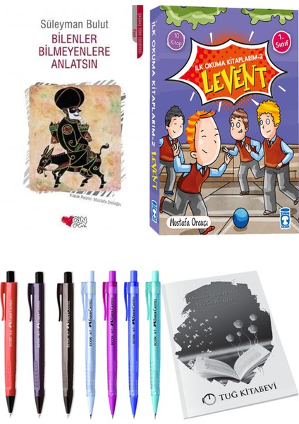 İlk Okuma Kitaplarım 2 Levent 10 Kitap ve Bilenler Bilmeyenlere Anlatsın 2li Set