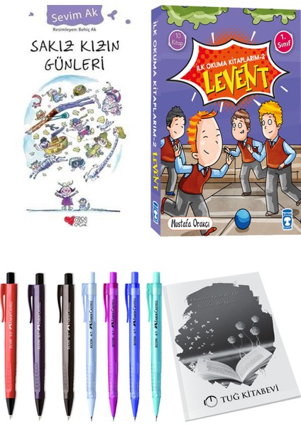 İlk Okuma Kitaplarım 2 Levent 10 Kitap ve Sakız Kızın Günleri 2li Set