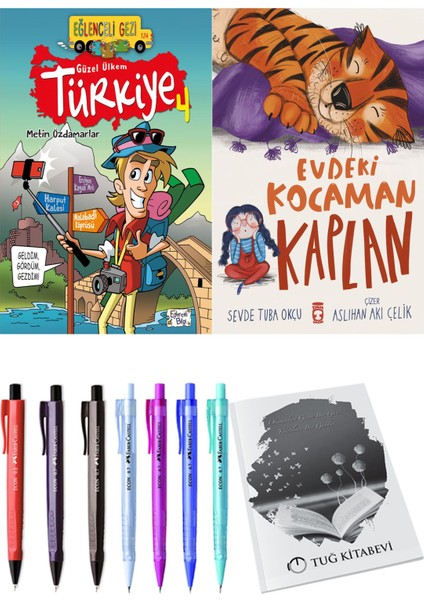 Evdeki Kocaman Kaplan ve Güzel Ülkem Türkiye 4 2li Set