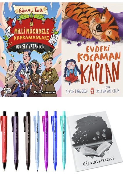 Evdeki Kocaman Kaplan ve Milli Mücadele Kahramanları Her Şey Vatan Için 2li Set