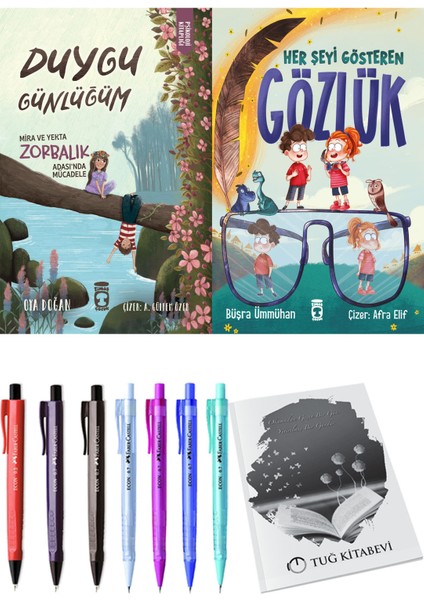 Her Şeyi Gösteren Gözlük ve Duygu Günlüğüm Mira ve Yekta Zorbalık Adası'nda Mücadele 2li Set