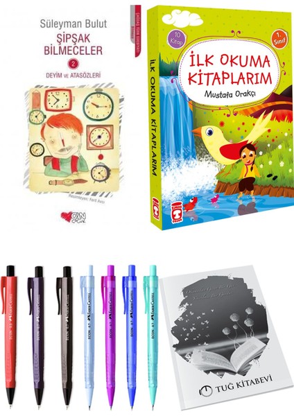 İlk Okuma Kitaplarım 10 Kitap ve Şipşak Bilmeceler 2 2li Set