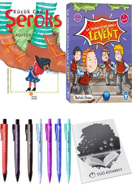 İlk Okuma Kitaplarım 2 Levent 10 Kitap ve Küçük Cadı Şeroks 2li Set