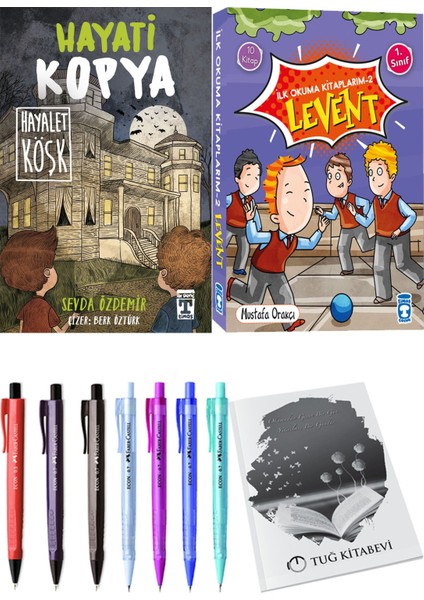 İlk Okuma Kitaplarım 2 Levent 10 Kitap ve Hayati Kopya Hayalet Köşk 2li Set