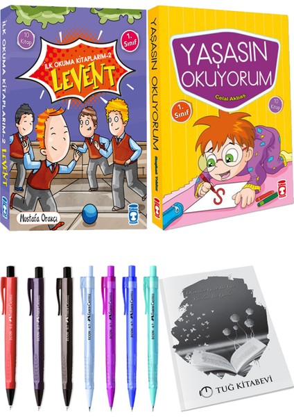 Yaşasın Okuyorum 10 Kitap ve İlk Okuma Kitaplarım 2 Levent 10 Kitap 2li Set
