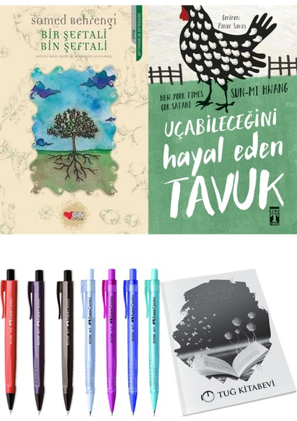 Uçabileceğini Hayal Eden Tavuk ve Bir Şeftali Bin Şeftali 2li Set