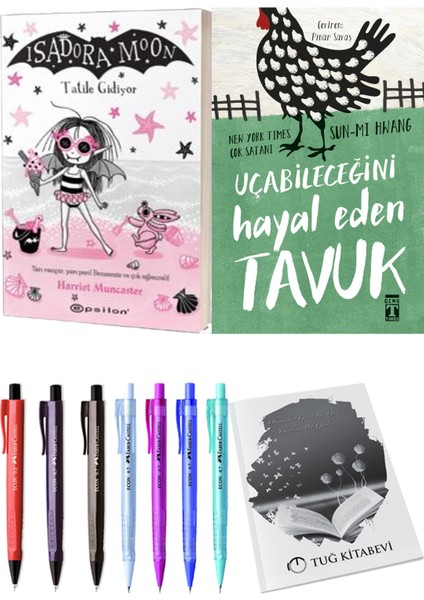 Uçabileceğini Hayal Eden Tavuk ve Isadora Moon 11 Tatile Gidiyor 2li Set