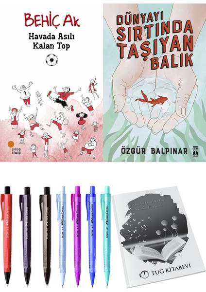 Dünyayı Sırtında Taşıyan Balık ve Havada Asılı Kalan Top 2li Set