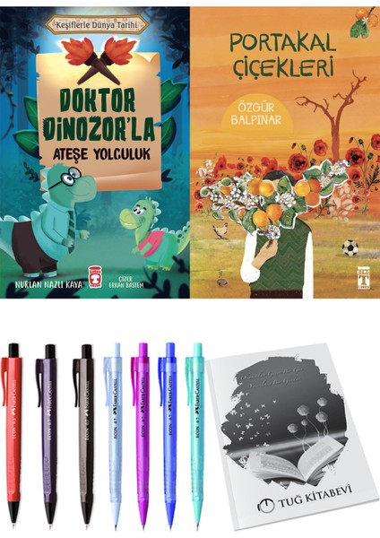 Portakal Çiçekleri ve Doktor Dinozor'la Ateşe Yolculuk 2li Set