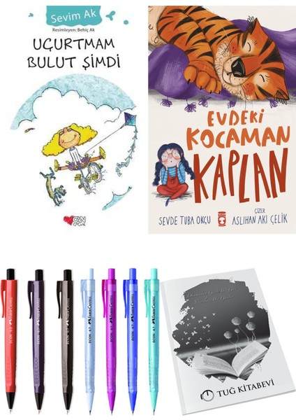 Evdeki Kocaman Kaplan ve Uçurtmam Bulut Şimdi 2li Set
