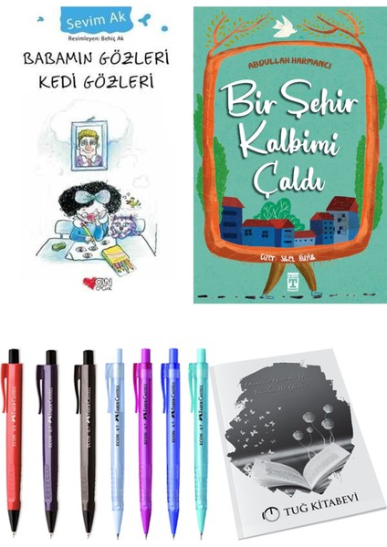 Bir Şehir Kalbimi Çaldı ve Babamın Gözleri Kedi Gözleri 2li Set