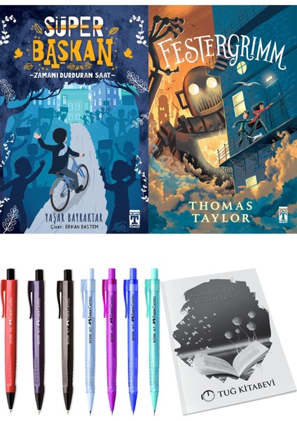 Festergrimm ve Süper Başkan Zamanı Durduran Saat 2li Set