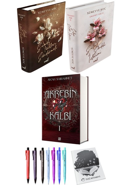 Akrebin Kalbi 1 Ciltli ve Emanet Aşk 2li Set Ciltli Sümeyye Koç