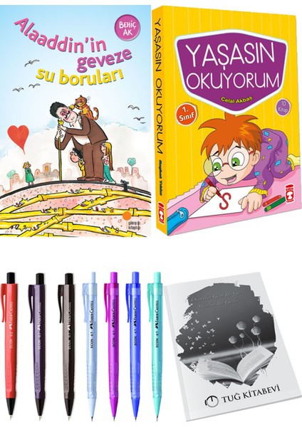 Yaşasın Okuyorum 10 Kitap ve Alaaddin’in Geveze Su Boruları 2li Set