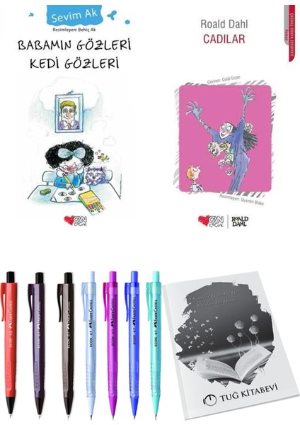 Cadılar ve Babamın Gözleri Kedi Gözleri 2li Set